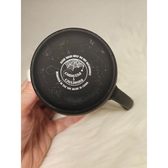 Cobwebs & Caldrons Pink Purple Silver Cats Coffee/Tea Mug 16 oz - Picture 6 of 6